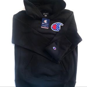 CHAMPION black hoodie L